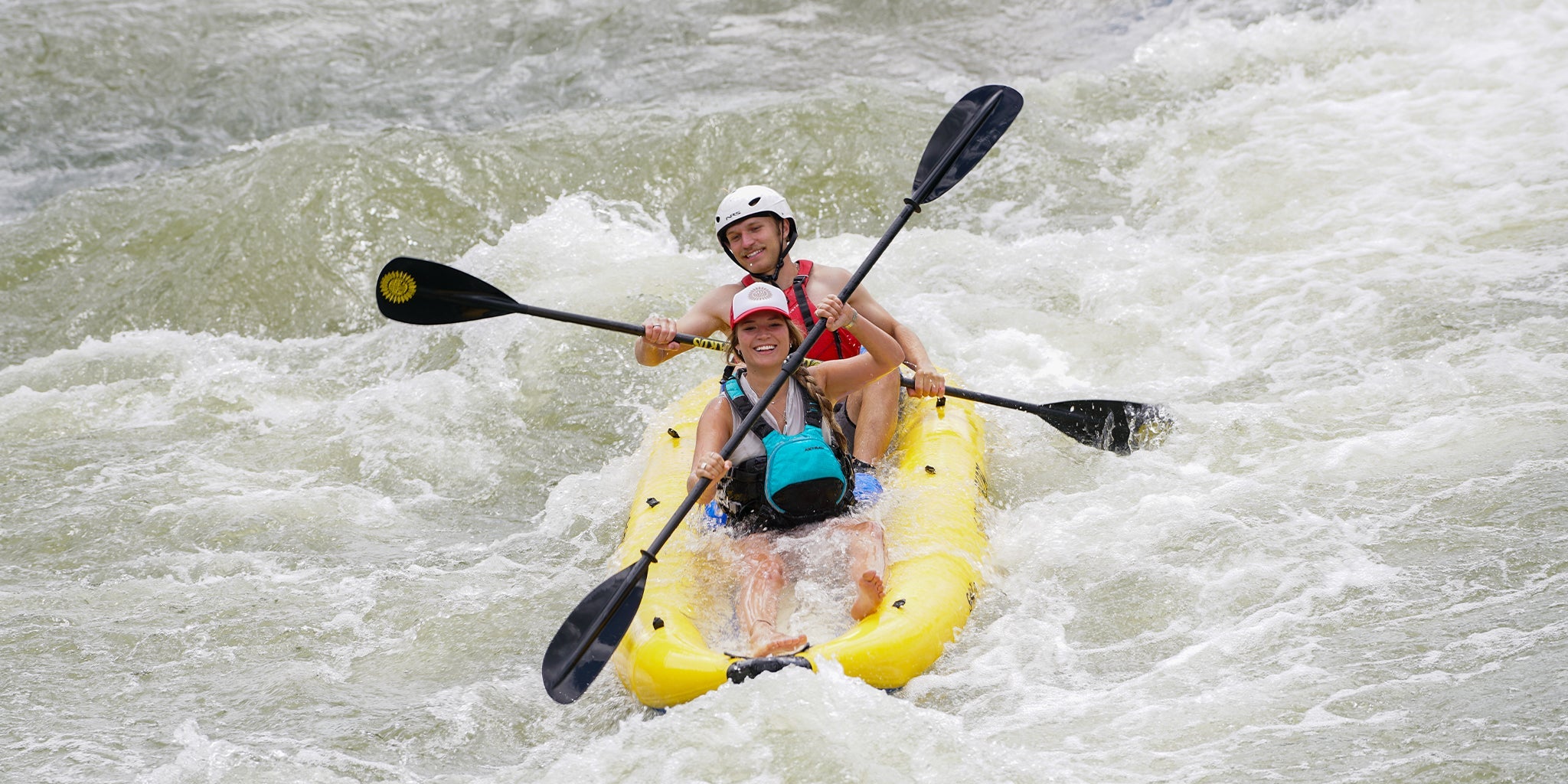 SOL Paddle Board Kayak on the water.