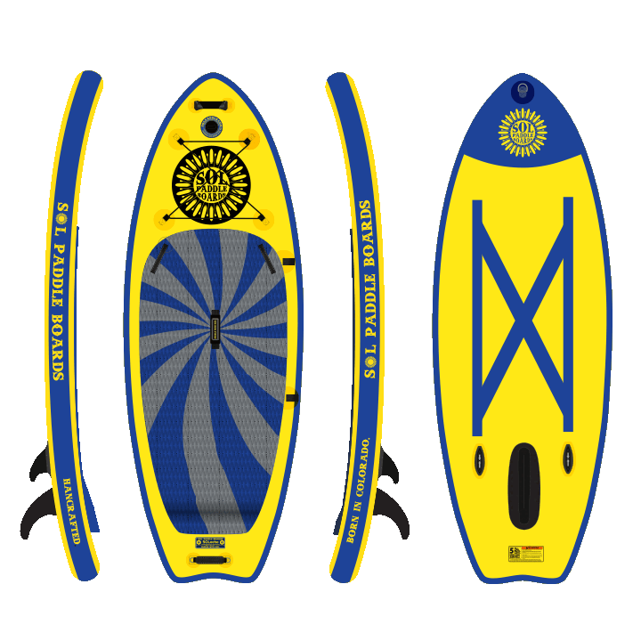 All four views of the GalaXy SOLriverocho with the retractable fin system.