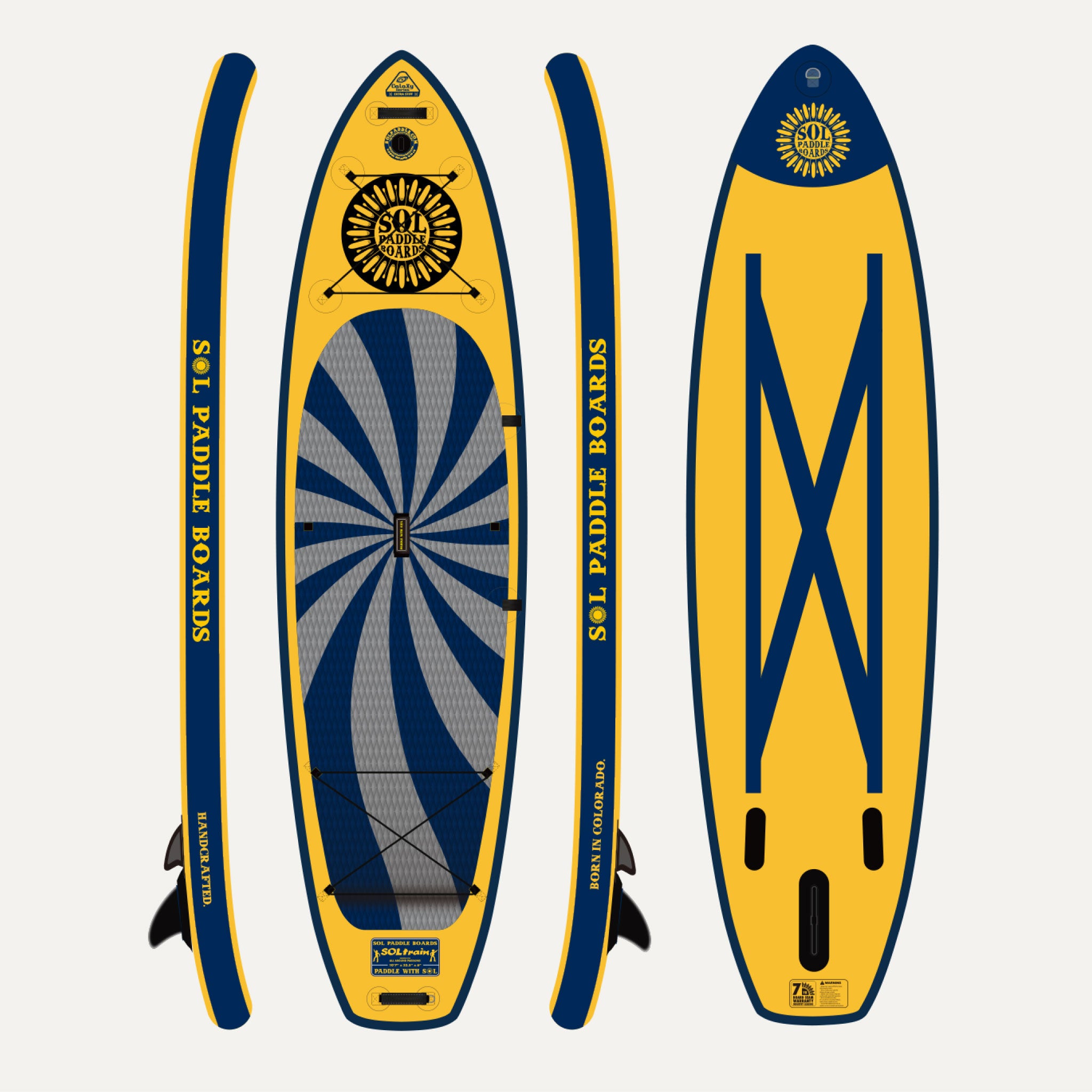 SOLtrain Inflatable Paddle Board, All-Around SUP Board