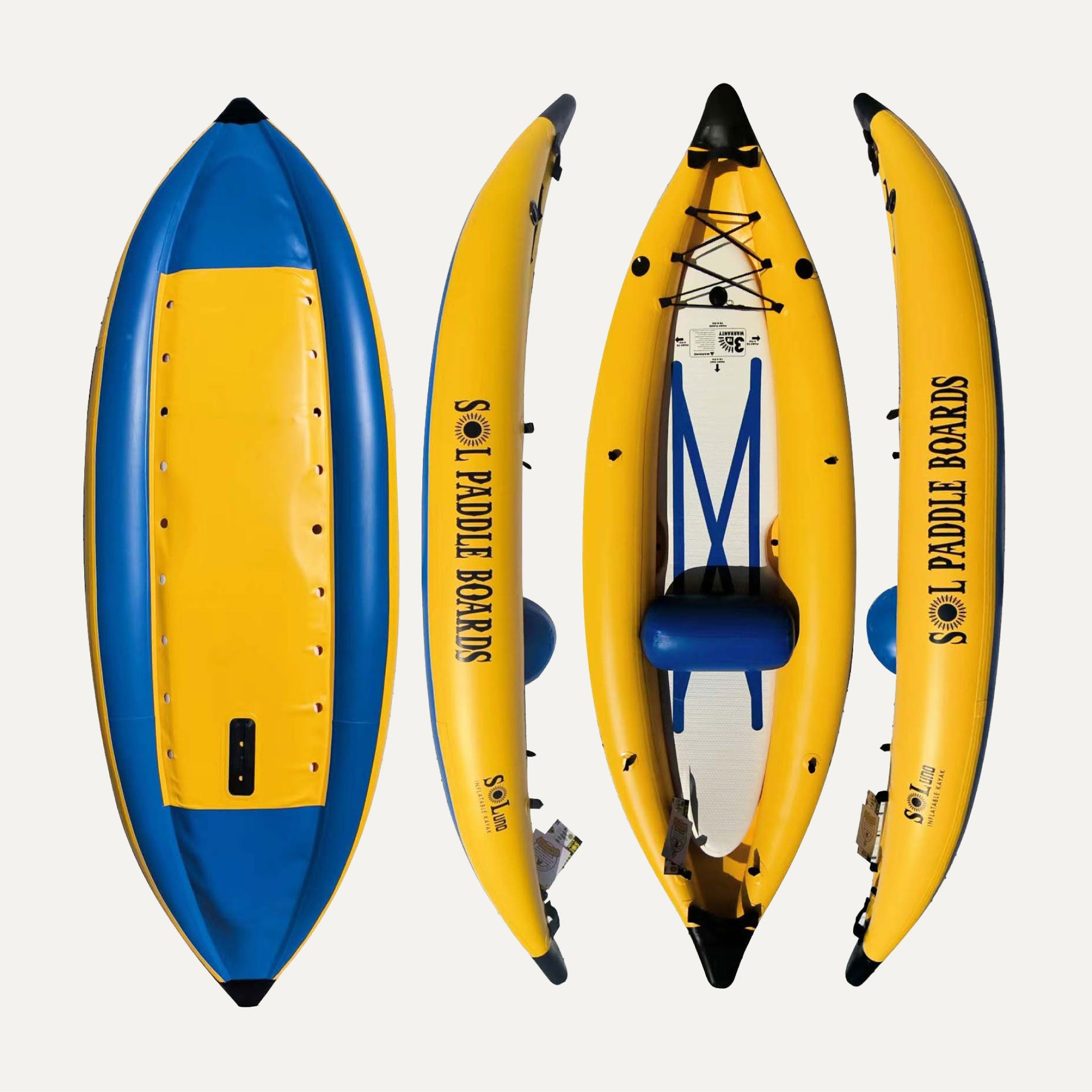 SOLuno | Single Inflatable Kayak | SOL Paddle Boards