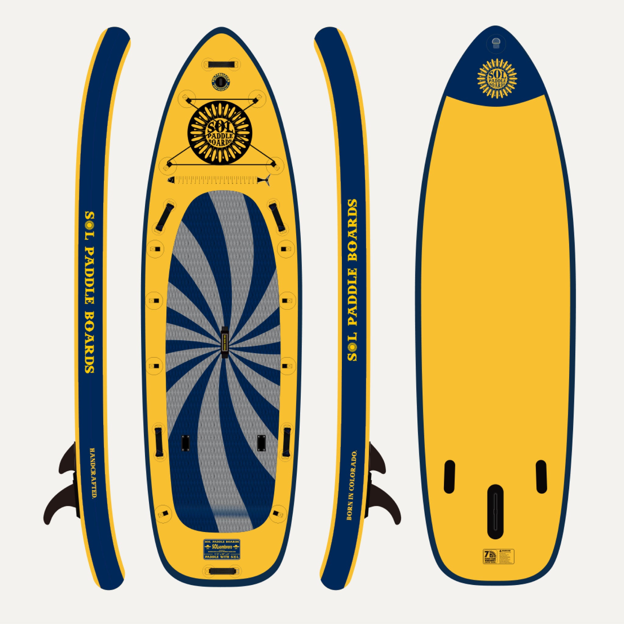 SOLsombrero Inflatable Paddle Board | Best Multi-person SUP Board | SOL  Infinity Collection