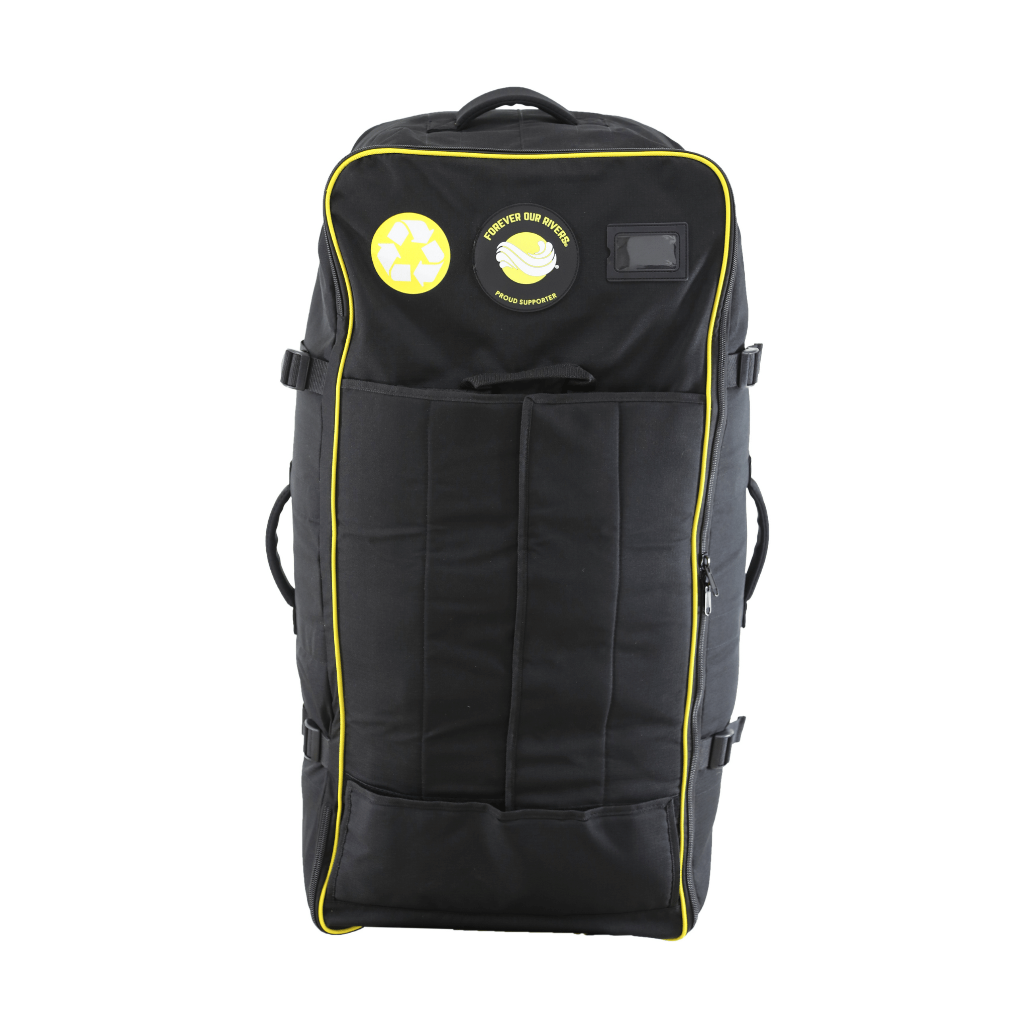 SOL Eco Rolling Backpack Stuffed Straps Back View
