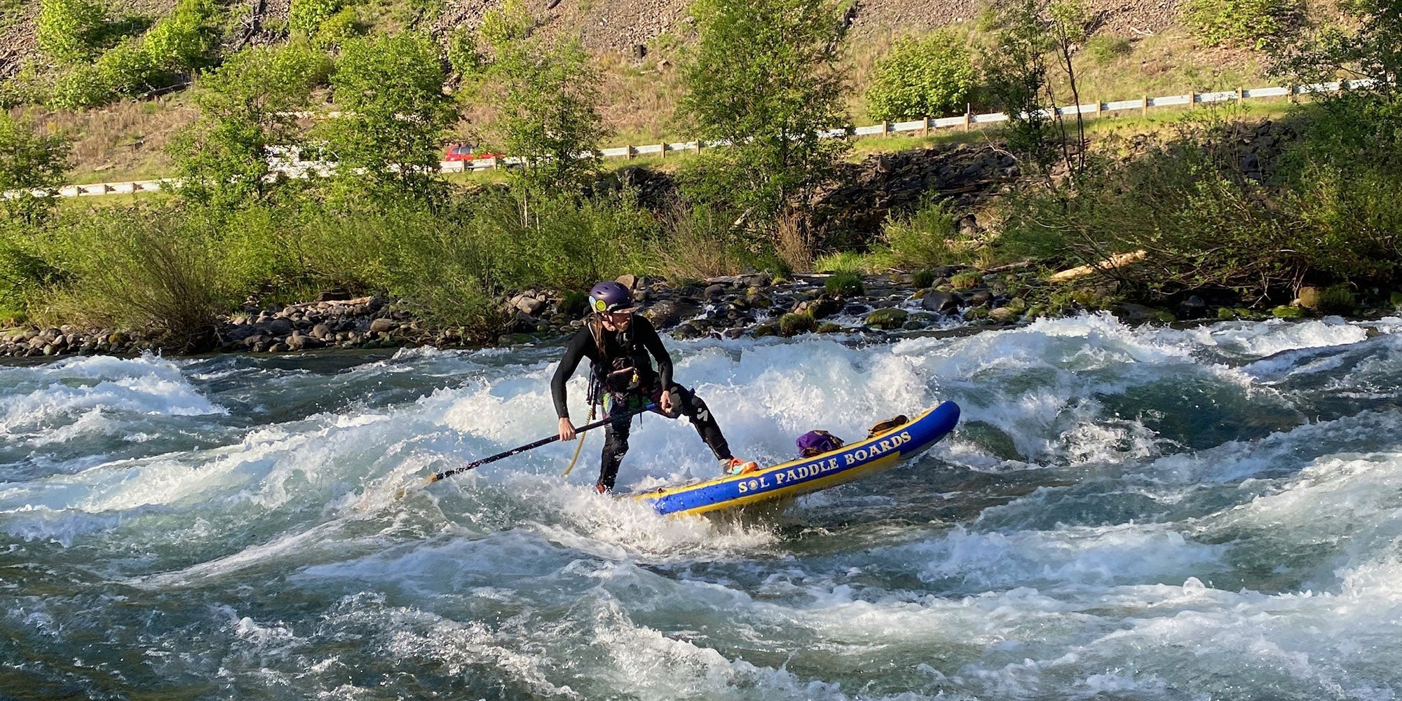 SOL whitewater inflatable paddle boards