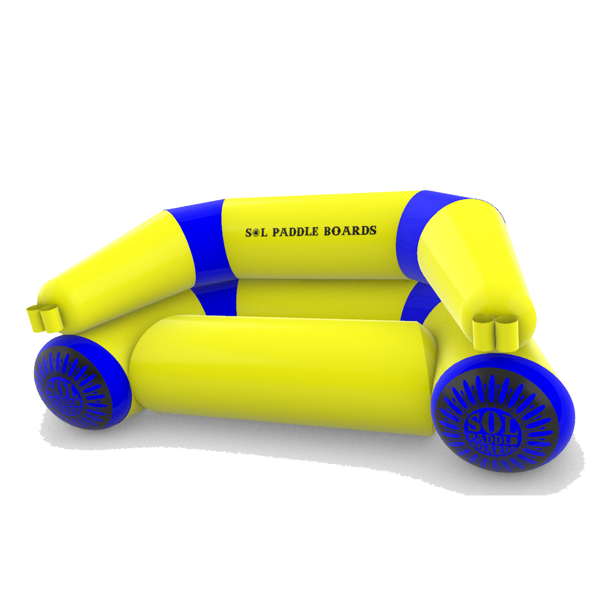 SOLfa Inflatable Sofa Angled View of Front and Top