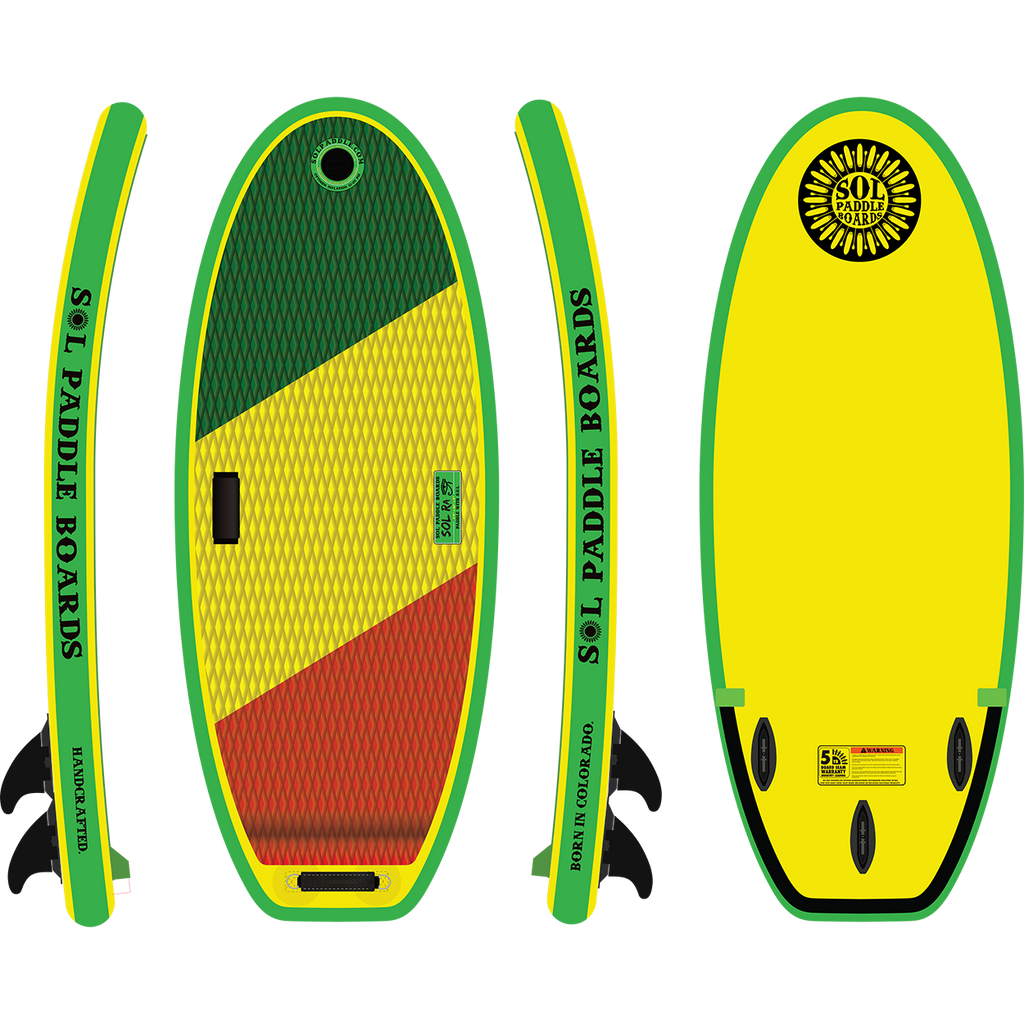 SOLra Inflatable River Surfboard | Best River Surfboard for Prone Surfing |  SOL Paddle Boards