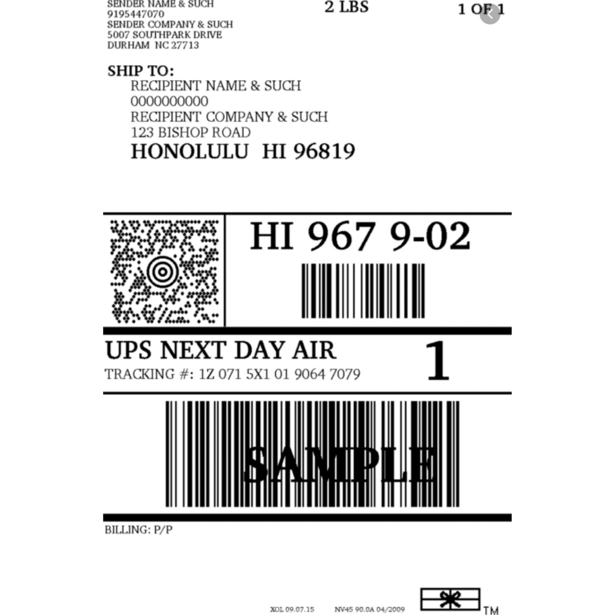 Ups Shipping Label Example Ups Shipping Label Example TwinPrint Dual Sided Label Print And Apply